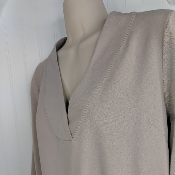 SOFT SURROUNDINGS Willa Vneck Mixed Media Tunic XS - Picture 3 of 16